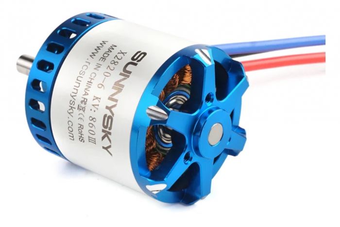 Мотор SunnySky X2820 V3 KV860 3-4S для р/к літаків