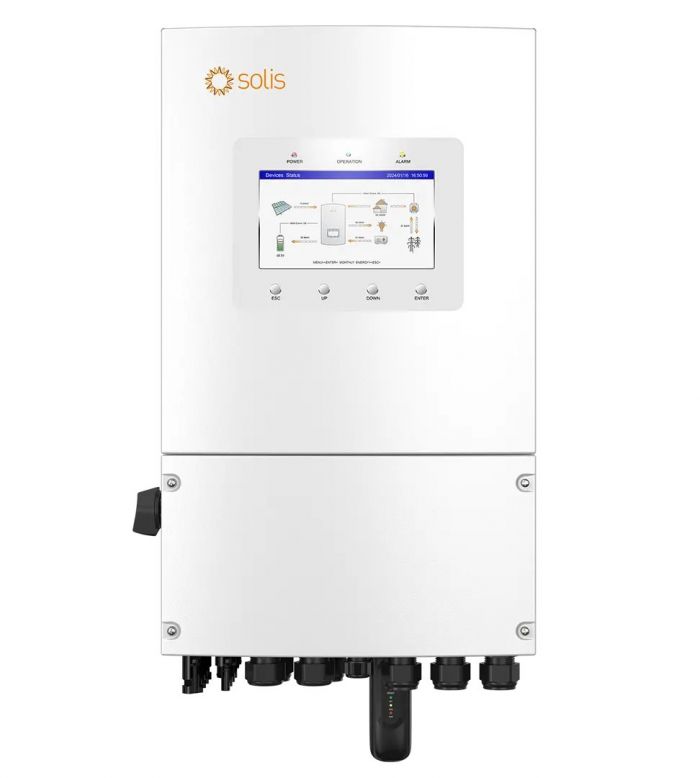 Гібридний інвертор Solis S6-EH1P8K-L-PLUS (8 кВт, 1 фаза, 2 MPPT, LV)
