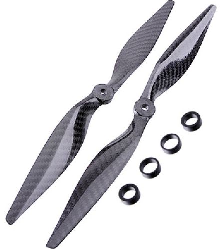 Пропелери карбонові Tarot 1365" 5-6мм для мультикоптерів (TL2810)