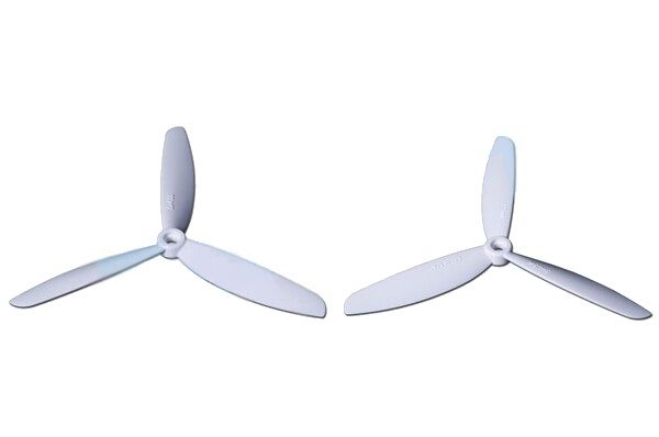 Пропелери Tarot 5045-3 3-лопатеві 2шт CW+CCW білі (TL300E1)