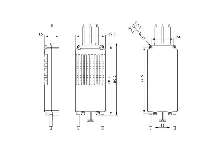 Комбо T-Motor 601-X KV170 двигун MN601-S з регулятором ALPHA 60A 12S (CW)