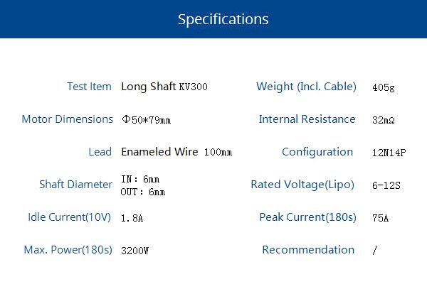Мотор T-Motor AT4130 KV300 6-12S 3200W для літаків