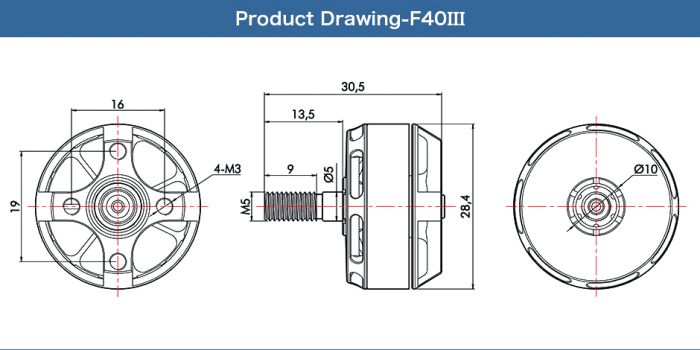 Мотор T-Motor F40 III 2306 2600KV 3-4S для мультикоптерів
