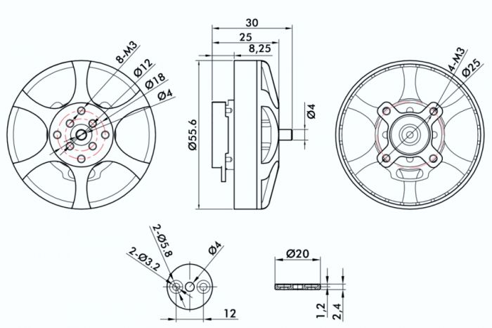 Мотор T-Motor Antigravity MN5006 KV450 для мультикоптерів