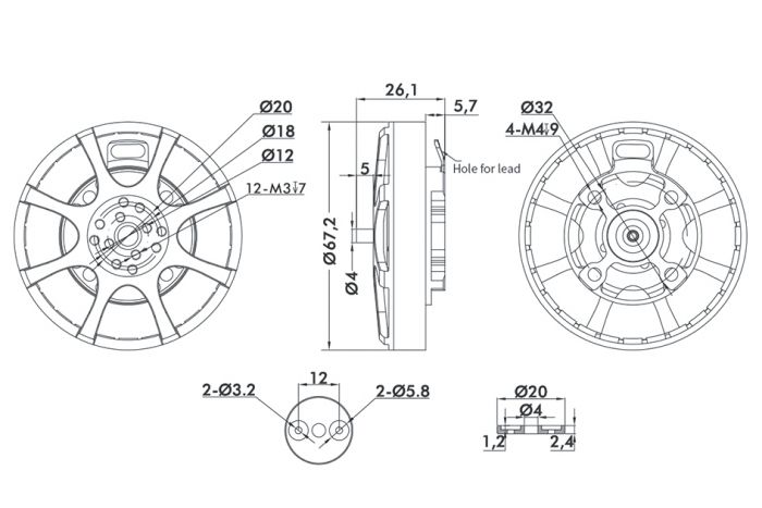 Мотор T-Motor Antigravity MN6007 II KV320 6S для мультикоптерів