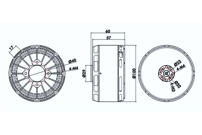 Мотор T-Motor U13 II KV130 5659W для мультикоптерів