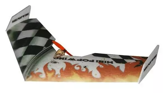 Літаюче крило TechOne Mini Popwing 600мм EPP ARF (чорний)