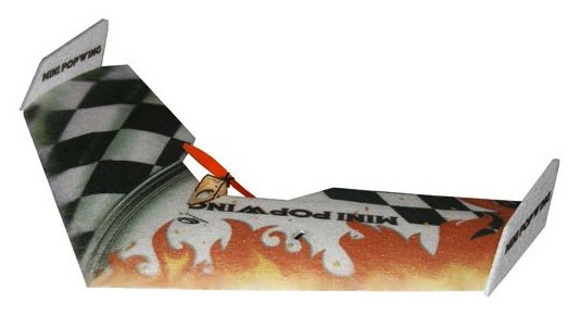Літаюче крило TechOne Mini Popwing 600мм EPP ARF (чорний)