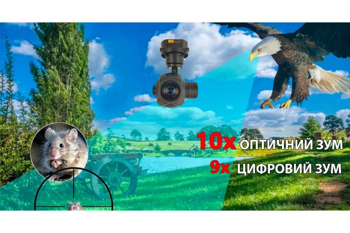 Камера з 3-осьовим підвісом Topotek 10x 1080p 30FPS 1/2,8" HDMI/IP (KHY10S90)