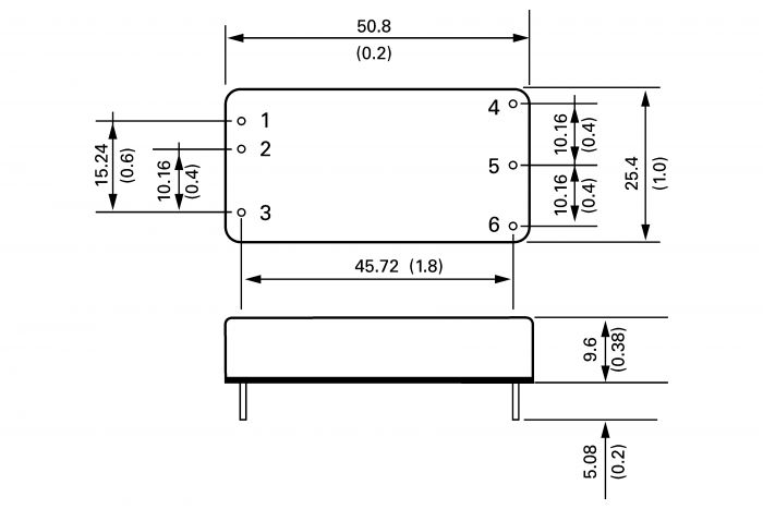 Перетворювач DC-DC Traco Power TEL30-2412