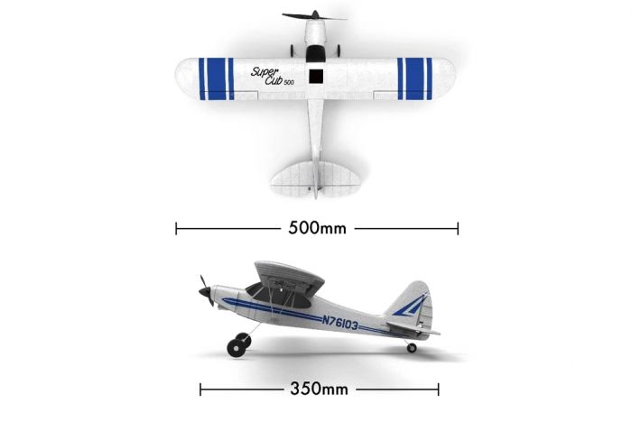 Літак радіокерований VolantexRC Super Cub 761-3 500мм 3к RTF
