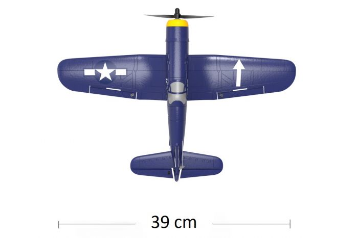 Літак радіокерований VolantexRC F4U Corsair 761-8 400мм 4к RTF