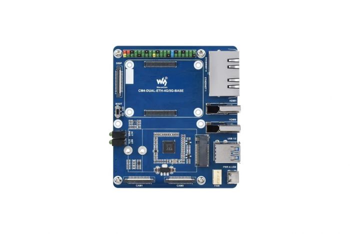 Плата розширення Waveshare Dual Gigabit 5G/4G для Raspberry PI CM4