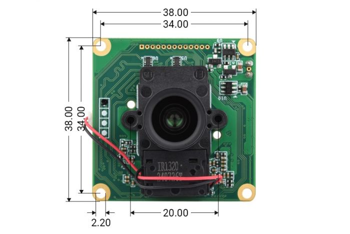 Камера Waveshare IMX462-127 2MP Starlight для Raspberry Pi, Jetson Nano